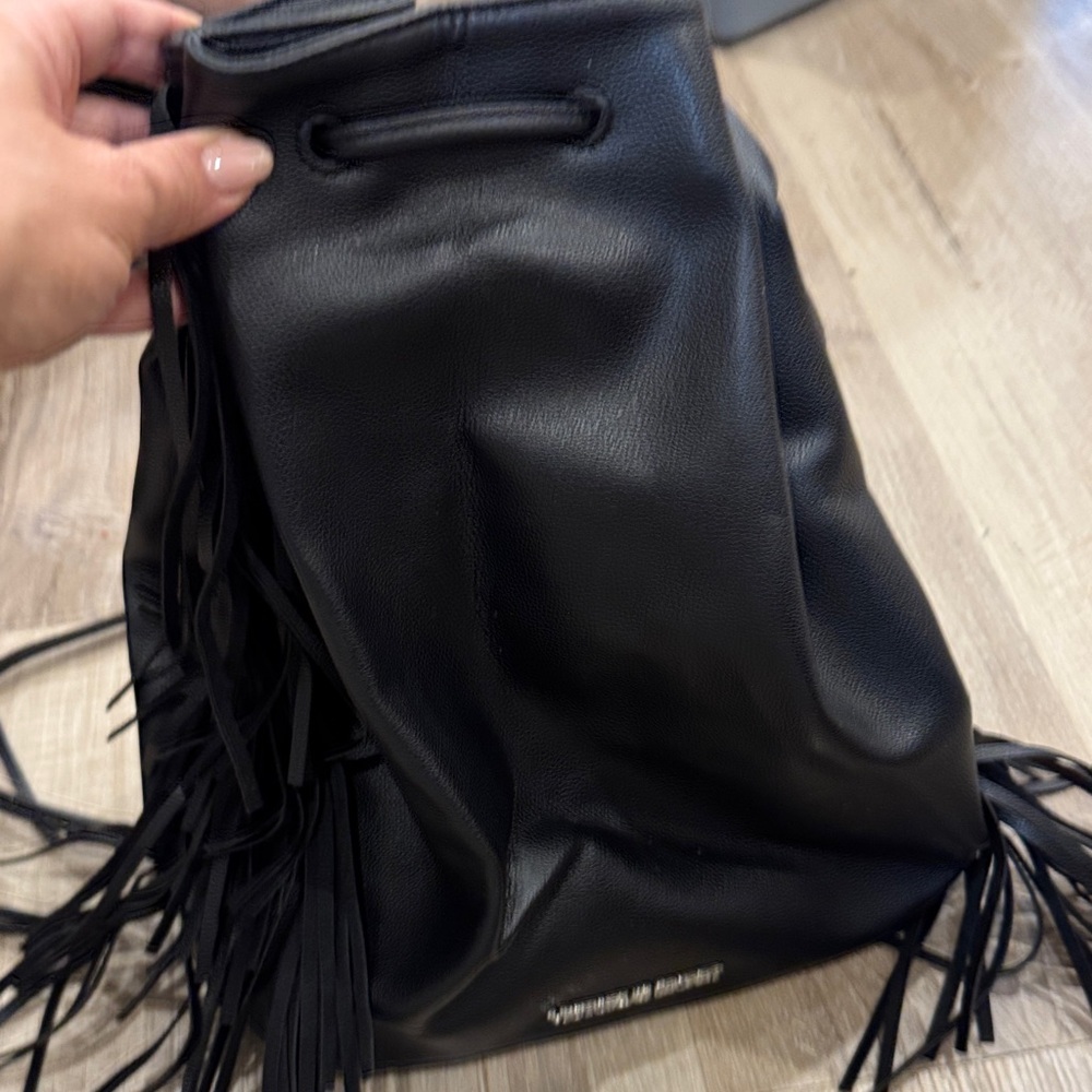 Victoria's Secret Black Fringe Backpack